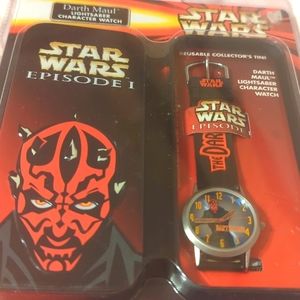 Star wars Darth Maul Lightsaber Character Watch. Vintage. New. Nelsonic.SALE